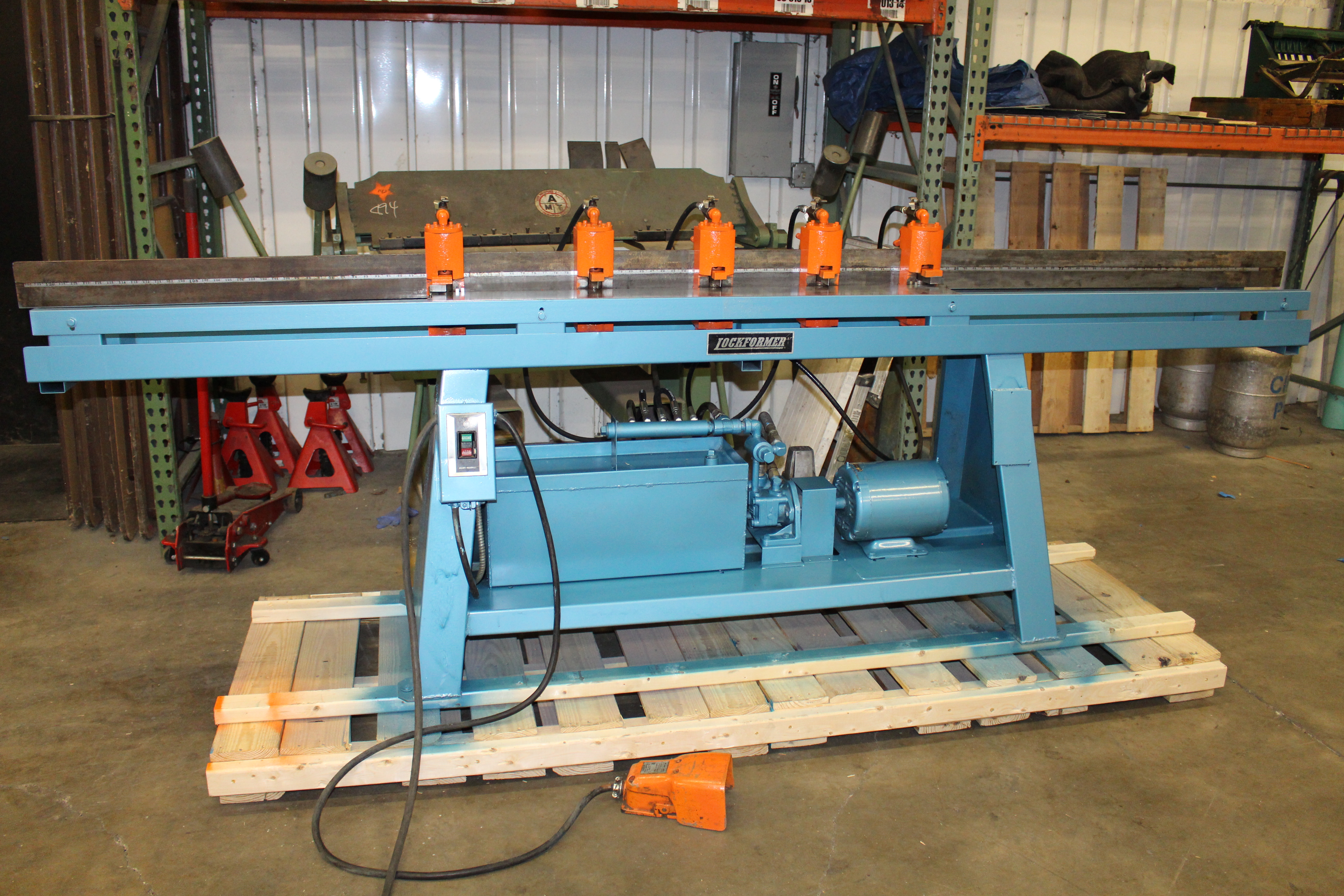 used lockformer hydraulic speed notcher for hvac ductwork